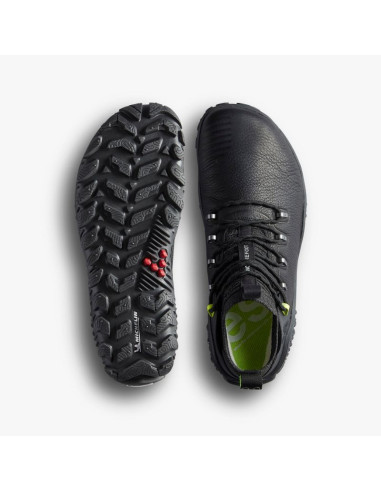 Buty turystyczne vivobarefoot magna forest esc womens obsidian/lime trekkingi minimalistyczne (209082-02)