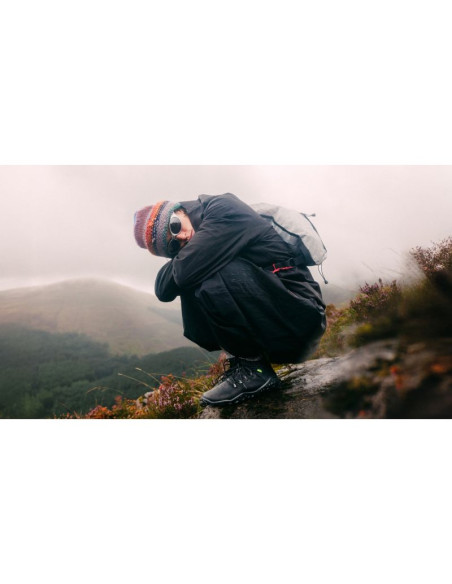 Buty turystyczne vivobarefoot magna forest esc womens obsidian/lime trekkingi minimalistyczne (209082-02)