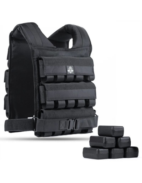 Kamizelka treningowa obciążeniowa 30 kg z bloczkami w30b | dbx bushido