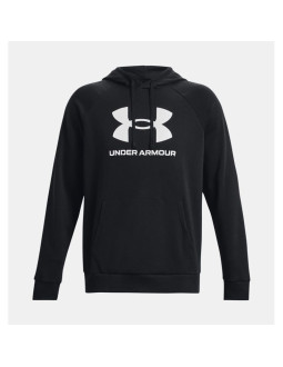Bluza z kapturem under armour rival fleece logo hoodie - black/white