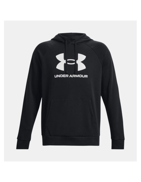 Bluza z kapturem under armour rival fleece logo hoodie - black/white