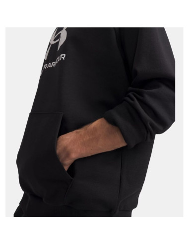 Bluza z kapturem under armour rival fleece logo hoodie - black/white