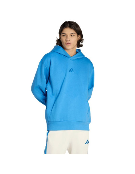 Bluza męska adidas all szn fleece hoodie niebieska kc3182