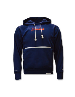 Bluza z kapturem nike standard issue hoodie college navy/pale ivory - da5942-419
