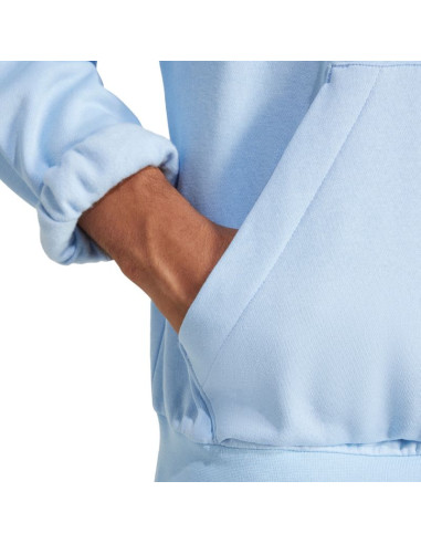 Bluza męska adidas essentials feelcozy hoodie błękitna in6064