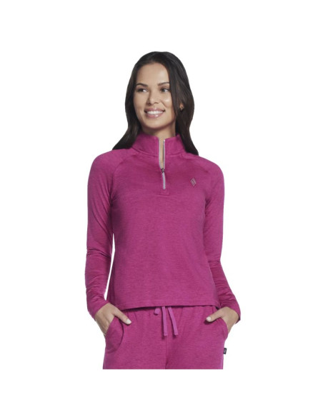 Skechers skech-knits ultra go 1/4 zip lt4-pnk różowe s