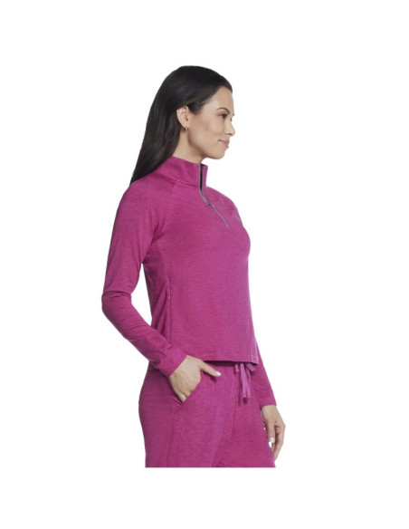 Skechers skech-knits ultra go 1/4 zip lt4-pnk różowe s