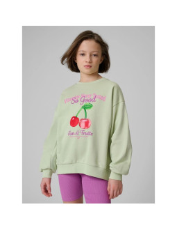 Bluza dresowa loose bez kaptura dziewczęca 4f 4fjrss26tswsf2903-47s 2