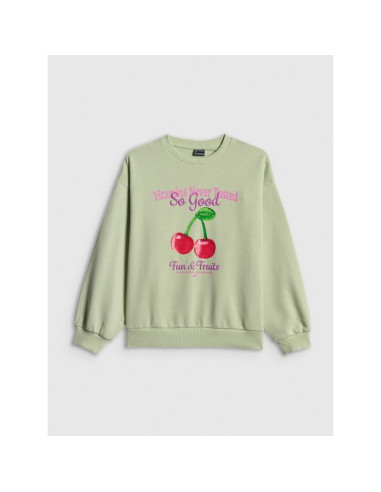 Bluza dresowa loose bez kaptura dziewczęca 4f 4fjrss26tswsf2903-47s