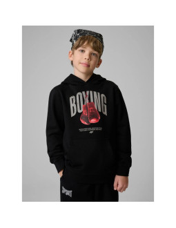 Bluza dresowa regular z kapturem chłopięca 4f 4fjrss26tswsm2904-20s