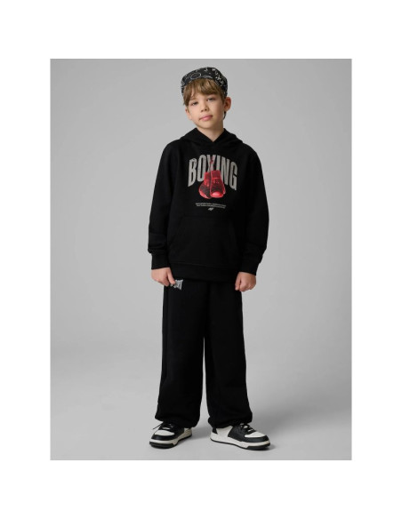 Bluza dresowa regular z kapturem chłopięca 4f 4fjrss26tswsm2904-20s