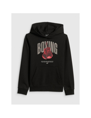 Bluza dresowa regular z kapturem chłopięca 4f 4fjrss26tswsm2904-20s