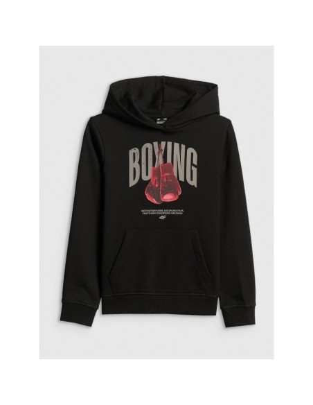 Bluza dresowa regular z kapturem chłopięca 4f 4fjrss26tswsm2904-20s