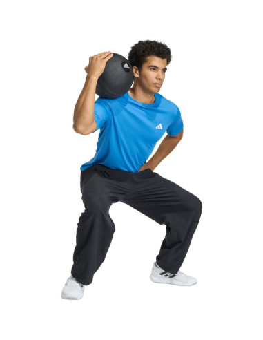 Koszulka męska adidas workout essentials base niebieska kd5471