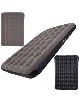 Materac flokowany 2-osobowy szary 191x137x22cm 24639