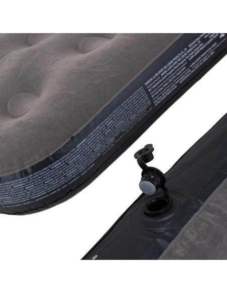 Materac flokowany 1-osobowy szary 191x99x22cm 24638