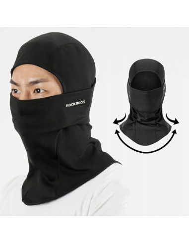 Kominiarka sportowa rockbros lf7345bk ocieplana - czarna