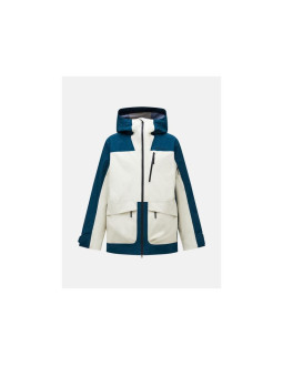 Kurtka narciarska peak performance vertical gore-tex 3l jacket - infinity teel/sand fog