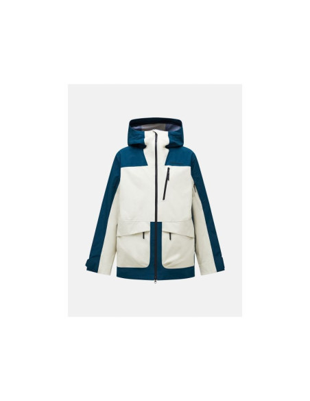 Kurtka narciarska peak performance vertical gore-tex 3l jacket - infinity teel/sand fog