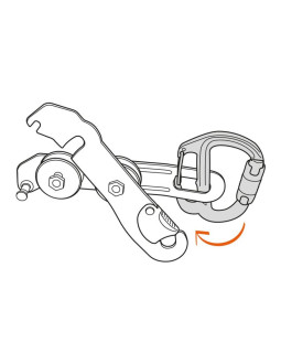 Petzl m042aa00 karabińczyk do wspinaczki zapięcie z blokadą w kształcie litery d aluminium szary 1 szt. 2