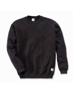 Bluza bez kaptura carhartt midweight crewneck sweatshirt - black