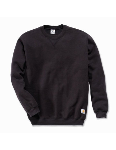 Bluza bez kaptura carhartt midweight crewneck sweatshirt - black