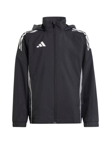 Kurtka dla dzieci adidas tiro 25 competition all weather czarna iw0448