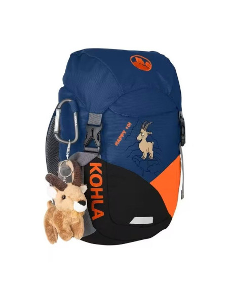 Plecak dla dziecka kohla happy 10l - navy peony/caviar/red orange