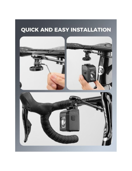 Rockbros lampka rowerowa przednia 1600lm biała