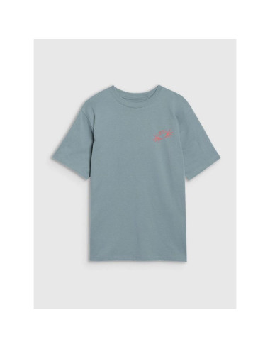 T-shirt oversize z nadrukiem chłopięcy 4f 4fjwss25ttshm1914-46s