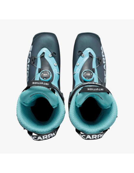 Buty damskie skitourowe scarpa f1 - anthracite/aqua