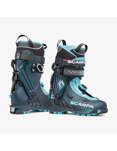 Buty damskie skitourowe scarpa f1 - anthracite/aqua