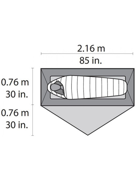 Msr hubba nx tent namiot kopułowy 1 os. szary