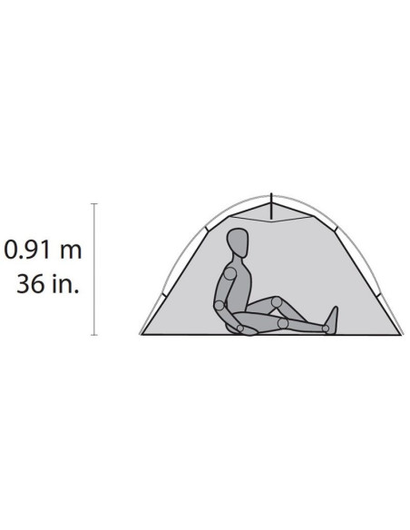 Msr hubba nx tent namiot kopułowy 1 os. szary
