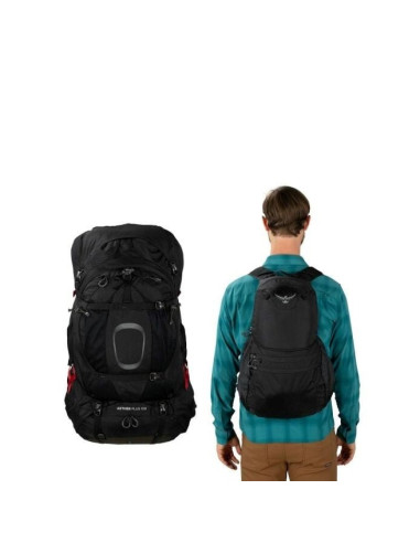 Plecak trekkingowy osprey aether plus 85 czarny l/xl