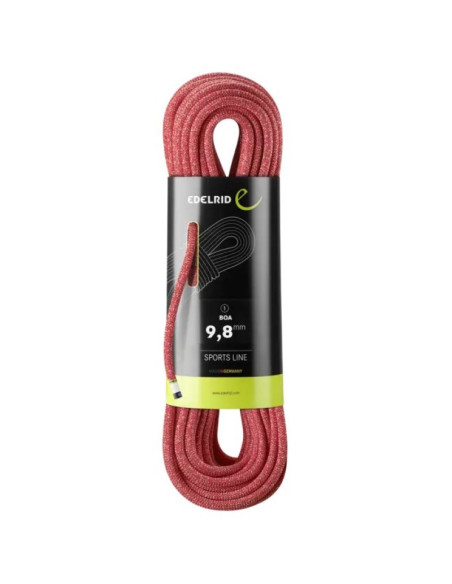 Edelrid 710790702000 lina do wspinaczki czerwony 70000 mm 9,8 mm poliamidowy 1 szt.