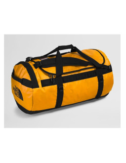The north face base camp duffel l sportowa torba 95 l poliester czarny, żółty 2