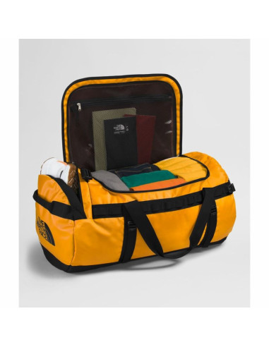 The north face base camp duffel l sportowa torba 95 l poliester czarny, żółty