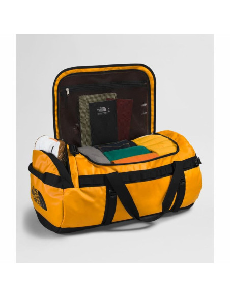 The north face base camp duffel l sportowa torba 95 l poliester czarny, żółty