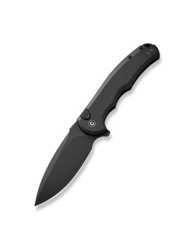 Nóż civivi button lock praxis aluminum all black