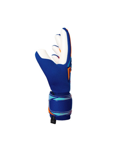 Rękawice bramkarskie reusch attrakt freegel advance niebiesko-pomarańczowe 5670235 4129
