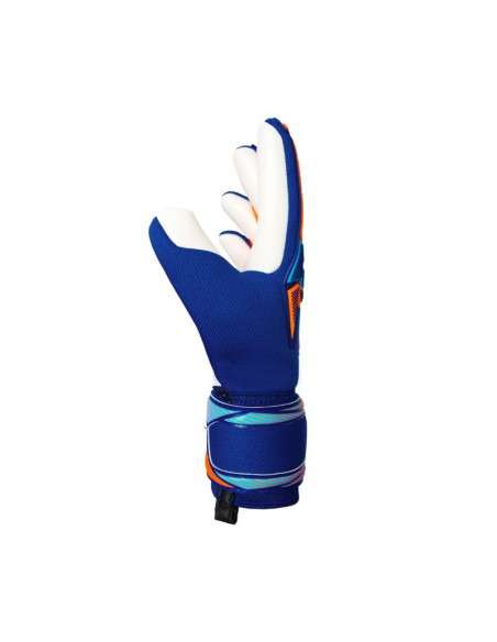 Rękawice bramkarskie reusch attrakt freegel advance niebiesko-pomarańczowe 5670235 4129