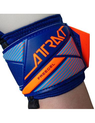 Rękawice bramkarskie reusch attrakt freegel advance niebiesko-pomarańczowe 5670235 4129
