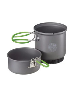 Optimus 8020707 kampingowy przybór kuchenny zestaw 0,95 l szary