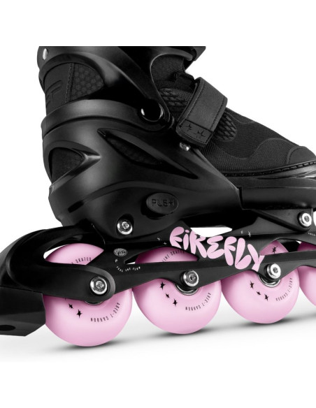 Firefly łyżworol 35-38 bk/pk
