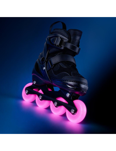 Firefly łyżworol 35-38 bk/pk