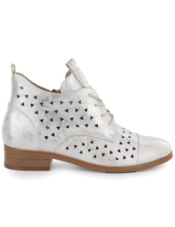 Botki damskie ażurowe złote filippo 58620 2