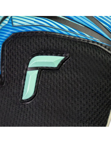 Rękawice bramkarskie reusch attrakt re:grip nc junior czarno-niebieskie 5672535 7272