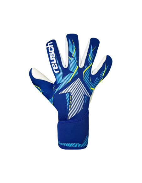 Rękawice bramkarskie reusch fastgrip advance junior niebieskie 5672200 4994