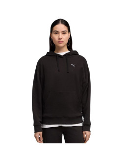 Bluza damska puma ess elevated comfort hoodie czarna 691814 01